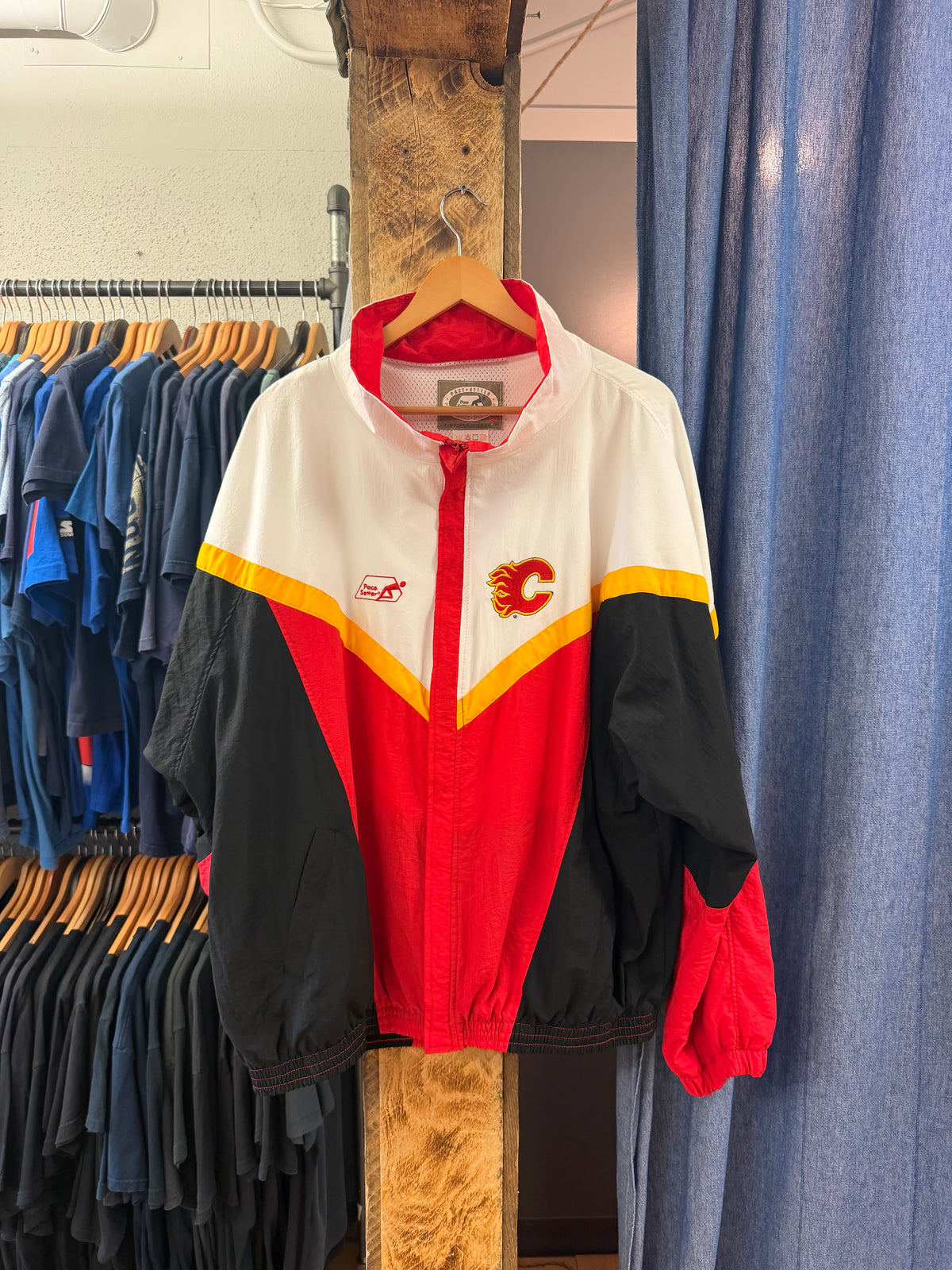 Vintage Calgary Flames Windbreaker - XXL