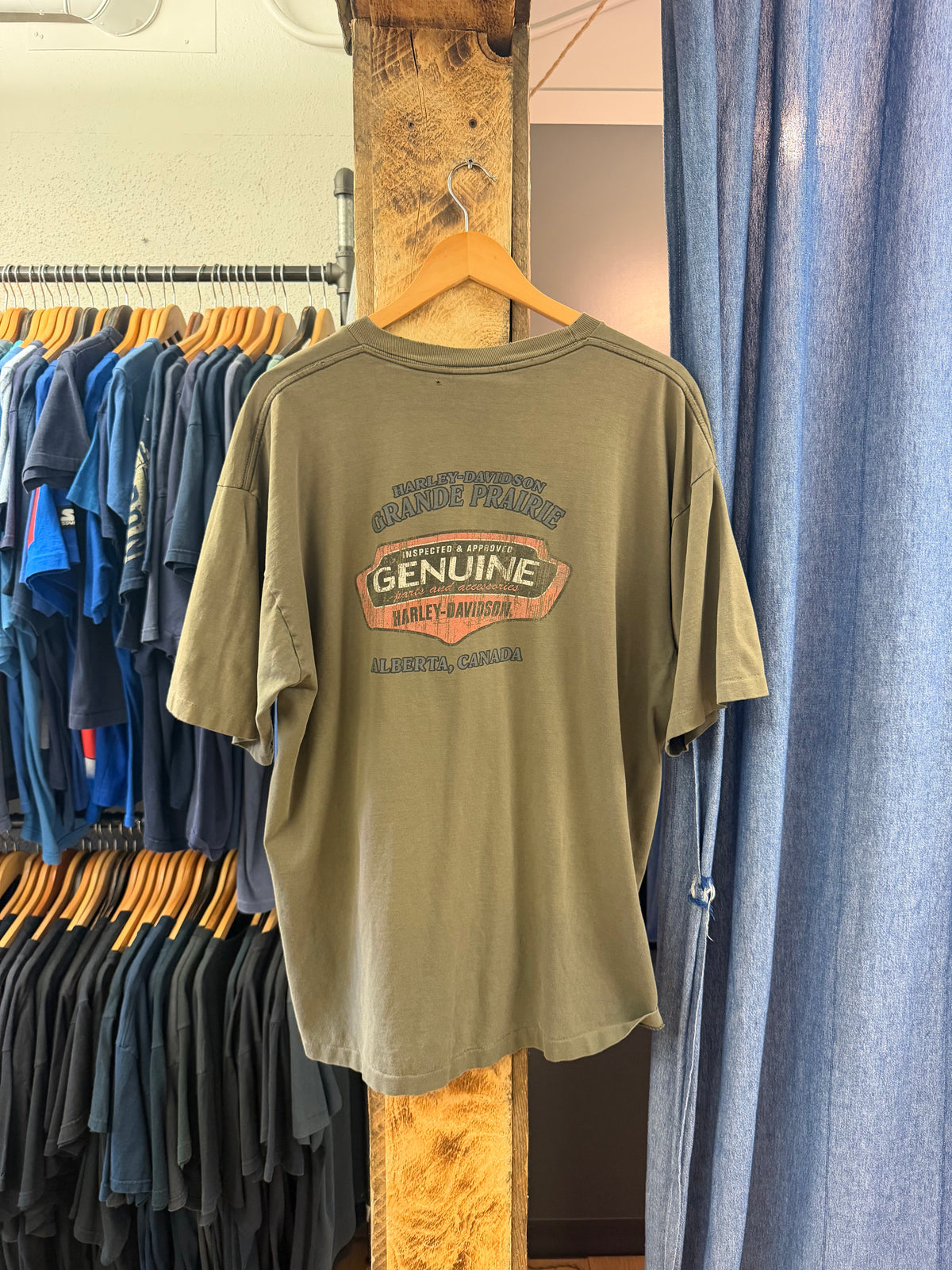 Vintage Harley Davidson Faded Brown T-shirt - XL