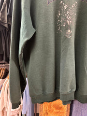 Vintage Northern Elements Wolf Green Crewneck - XL