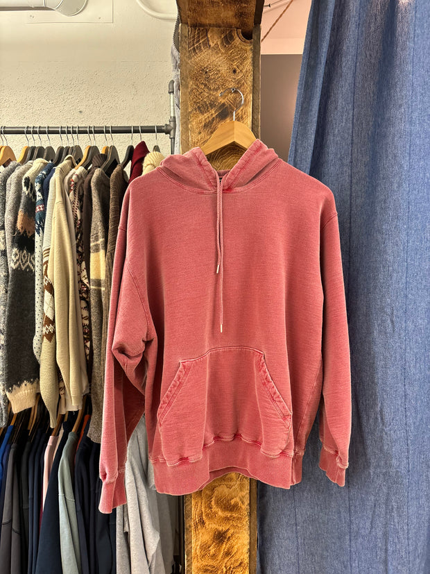 Vintage Redwood Classics Washed Red Blank Hoodie - L