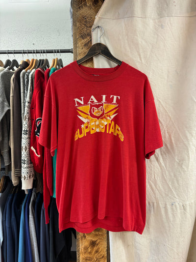 Vintage Nait Superstar Red T-shirt - XL