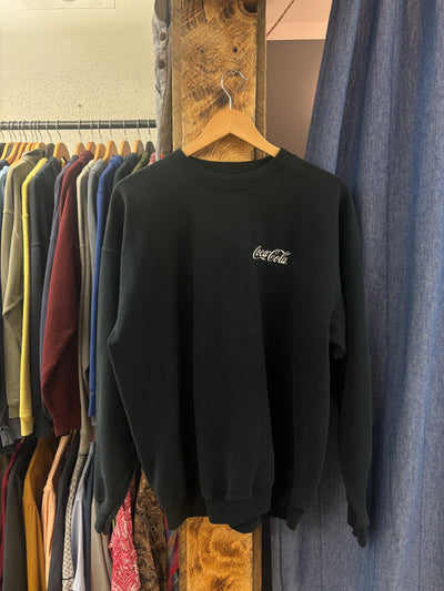 Vintage Coca Cola Black Crewneck - XL