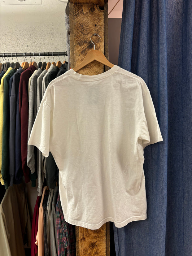 Vintage 1990 Pig White T-Shirt - XL