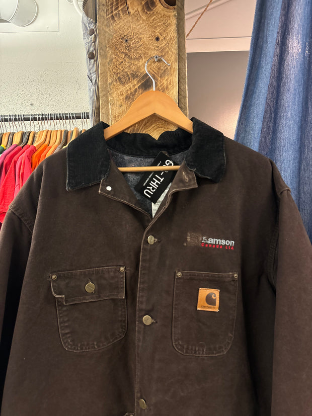 Vintage Carhartt Chore Brown Jacket - XL