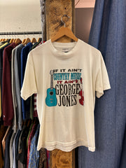 Vintage 1995 George Jones “I Saw No Show” White T-Shirt - L
