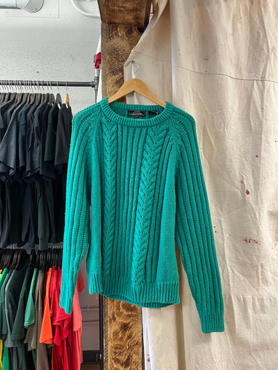 Vintage The Sears Knit Green Sweater - XL