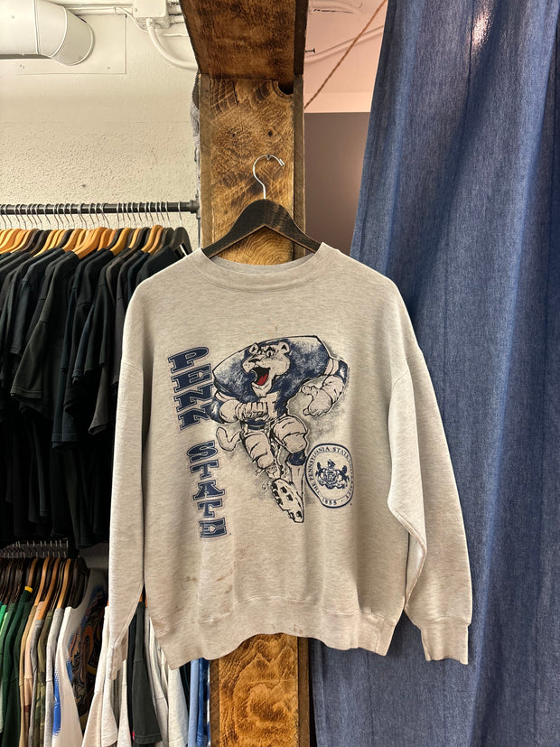 Vintage Penn State Light Grey Crewneck - M