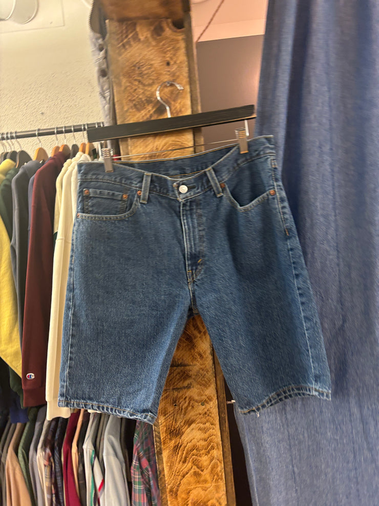 Levi's 505 Medium Wash Jean Jorts - 33