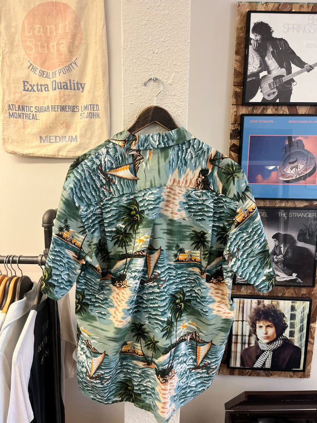 Vintage Hawaii Aloha Republic Short Sleeve Button Up - XL