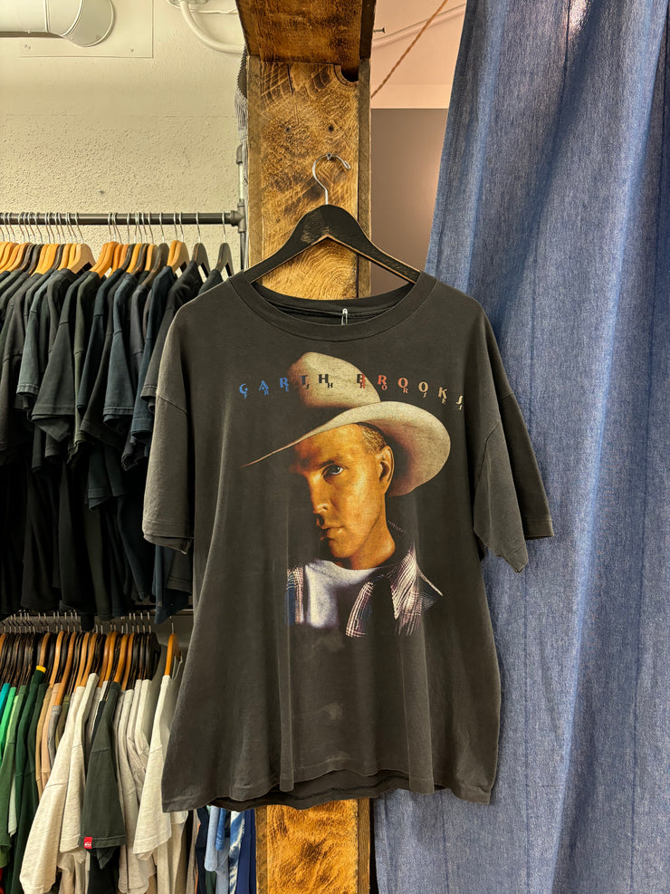 Vintage Garth Brooks “Fresh Horses” Faded Black T-Shirt - XL