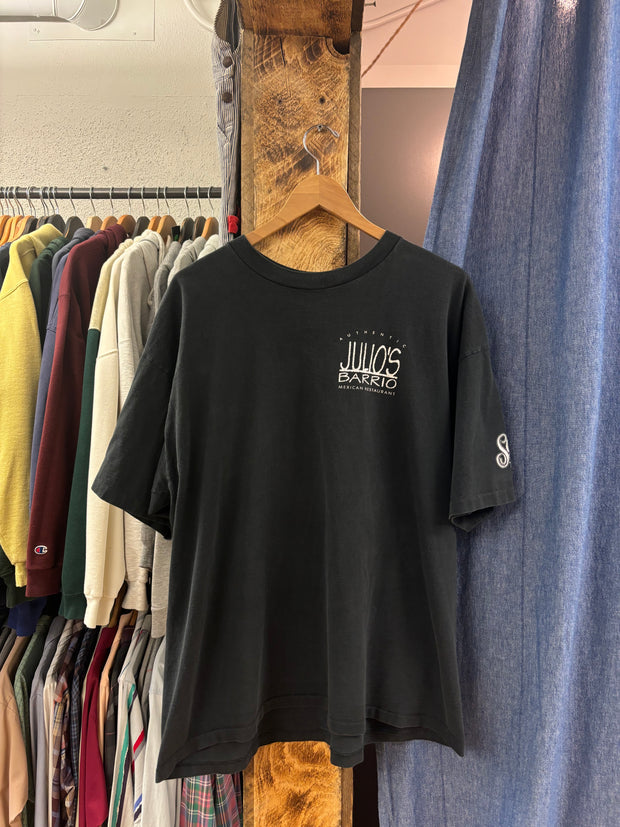 Vintage Julio’s Barrio Restaurant Black T-Shirt- XXL
