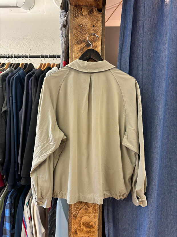 Vintage Workwear Cropped Cream Jacket - M