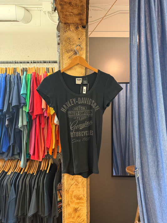 Vintage Harley Davidson womens black t-shirt - S