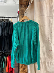 Vintage The Sears Knit Green Sweater - XL