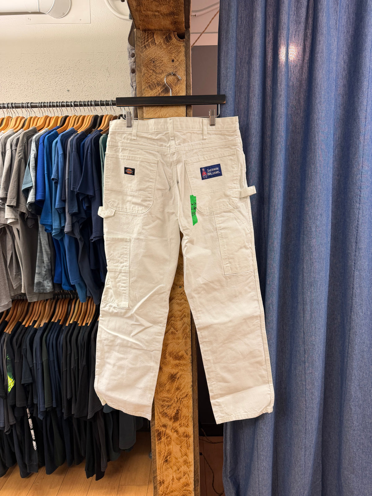 Vintage sherwin Williams/dickies white straight leg jeans - 34
