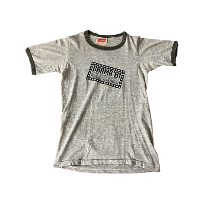 Vintage 1980's Drama New Brunswick Ringer Grey Tee - S