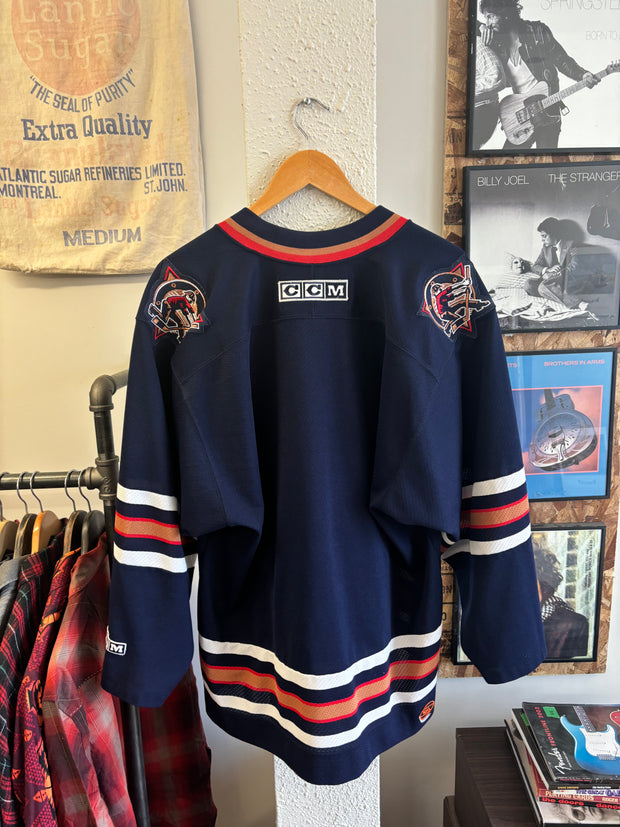 Vintage Edmonton Oilers CCM Hockey Jersey - L