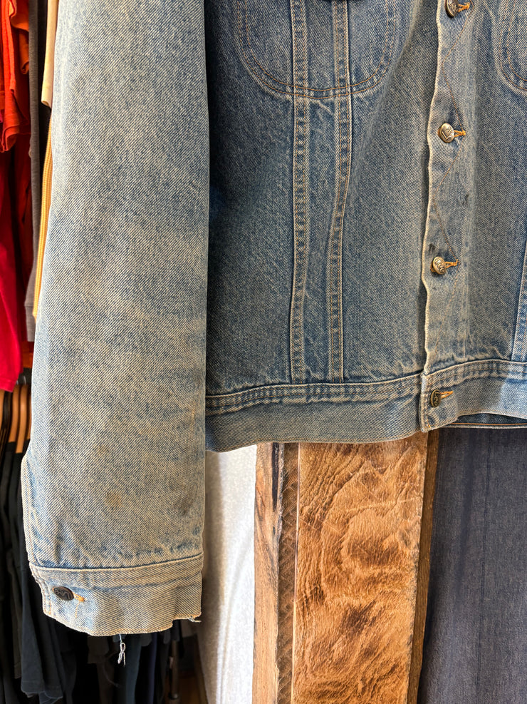 Vintage Lee Denim Light Wash Jacket - XL