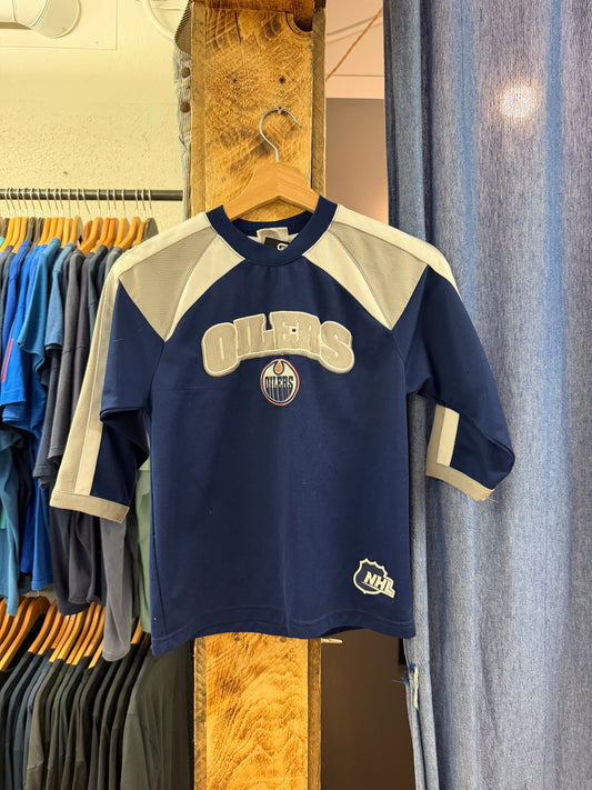 Vintage kids navy oilers jersey - 6X