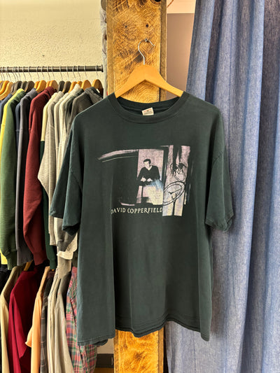 Vintage David Copperfield Faded Black T-Shirt - XXL