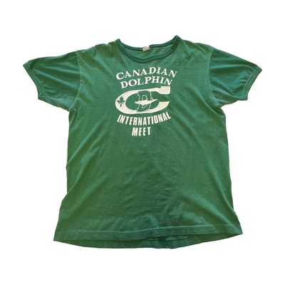 Vintage 80's Canadian Dolphin International Meet Green T-shirt - L