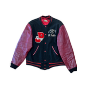 Vintage 60's J.P.C.H.S Varsity Red/Black Football Jacket - XL