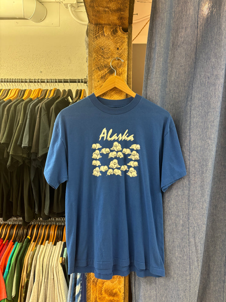 Vintage Alaska Blue T-Shirt - XL