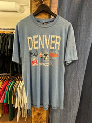 Vintage Denver National Football League Light Blue T-Shirt - XL