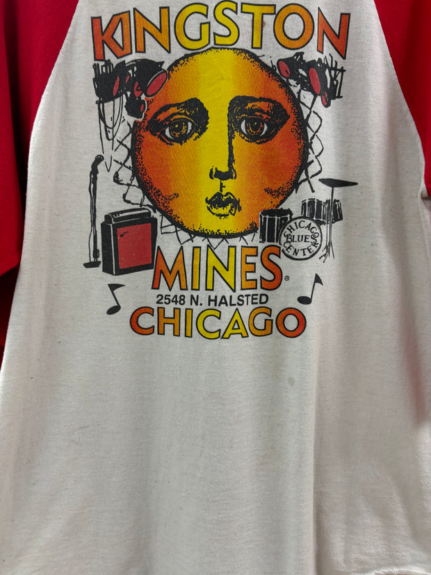 Vintage Kingston Mines Chicago Ralgan Red T-shirt - M