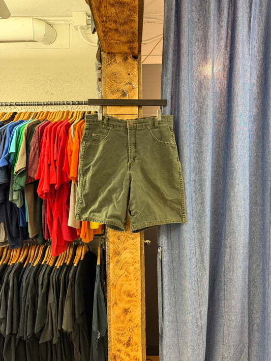 Vintage green blank jorts - 30