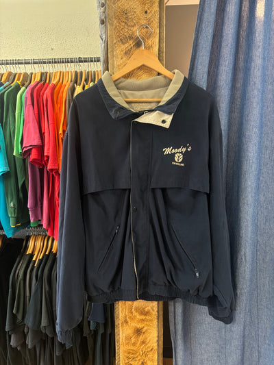 Vintage Moody’s New Holland Zip Up Navy Jacket - XXL