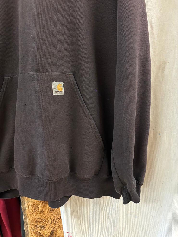 Vintage Carhartt Brown Hoodie - XL