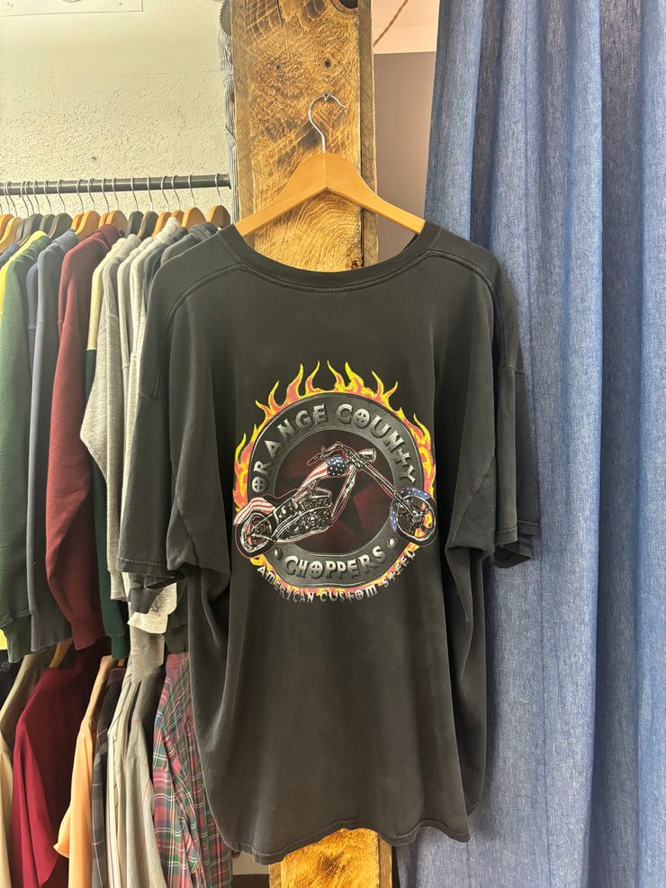 Vintage Orange County Choppeds Faded Black T-Shirt - XXL