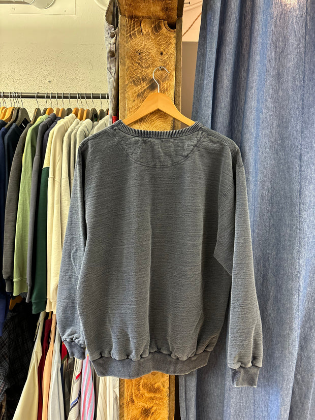 Windriver Washed Blue Crewneck - L
