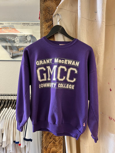 Vintage Grant Macewan Community College Purple Sweater - S