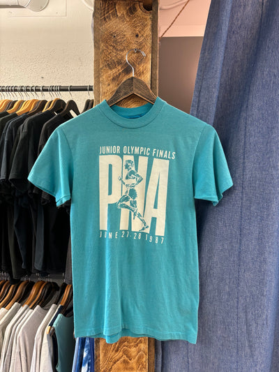 Vintage 1987 Junior Olympic Finals PNA Teal T-Shirt - S