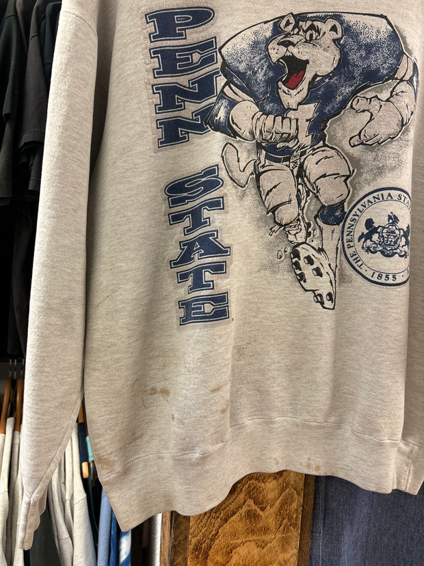 Vintage Penn State Light Grey Crewneck - M