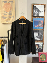 Vintage Porto Cruz Dark Grey Cardigan - L