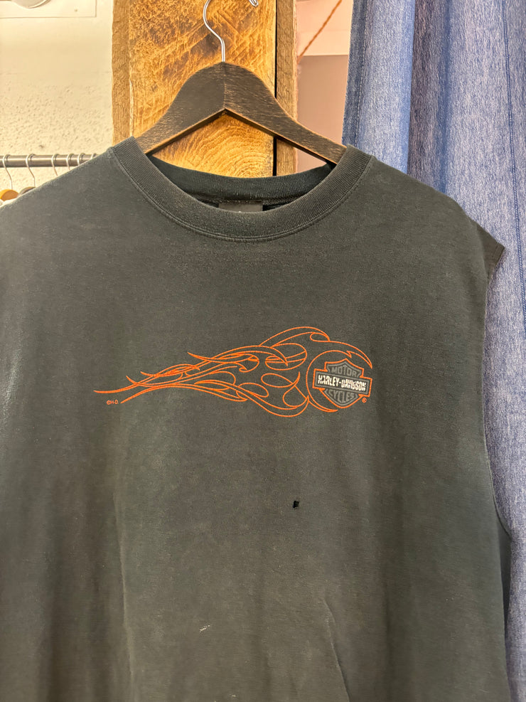 Vintage Harley Davidson Playa Del Carmen Sleevless Black T-shirt - XXL