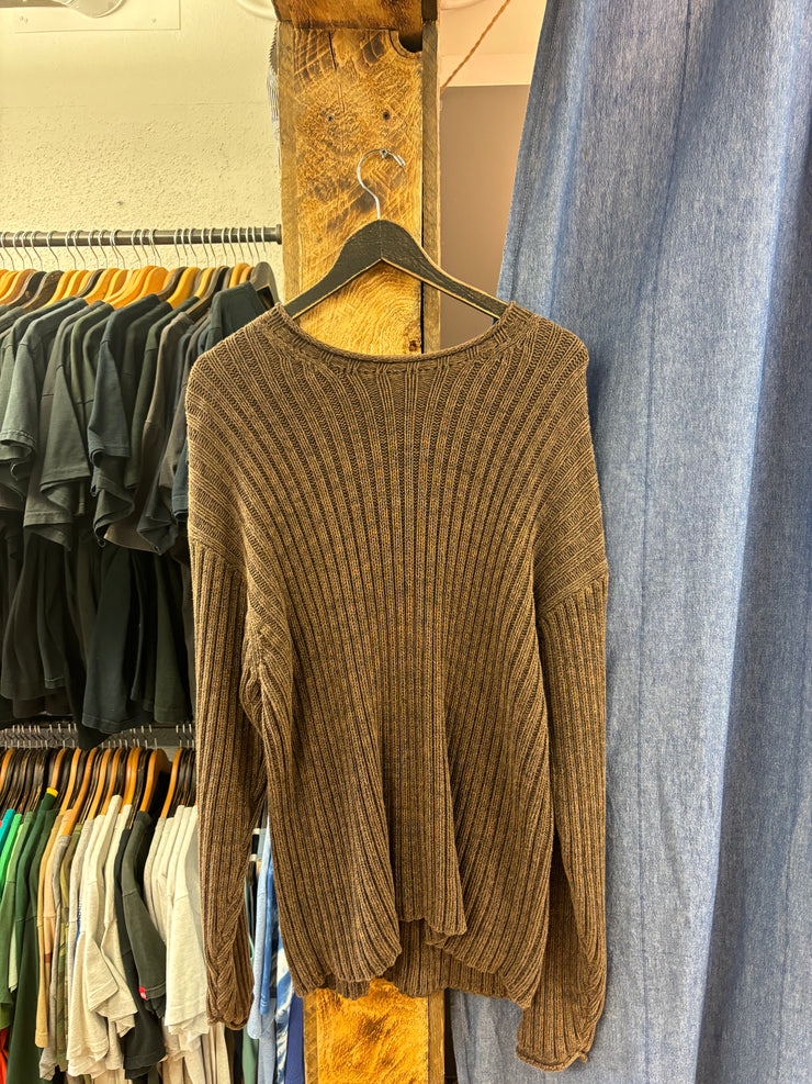 Vintage R&R Knit Brown Sweater - M