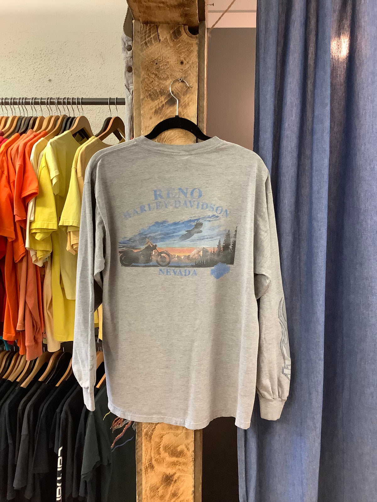 Vintage Harley Davidson grey longsleeve - L