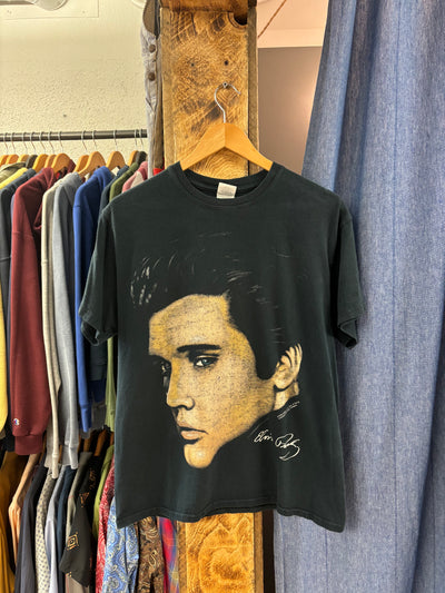 Vintage Elvis Presley Black T-Shirt - M
