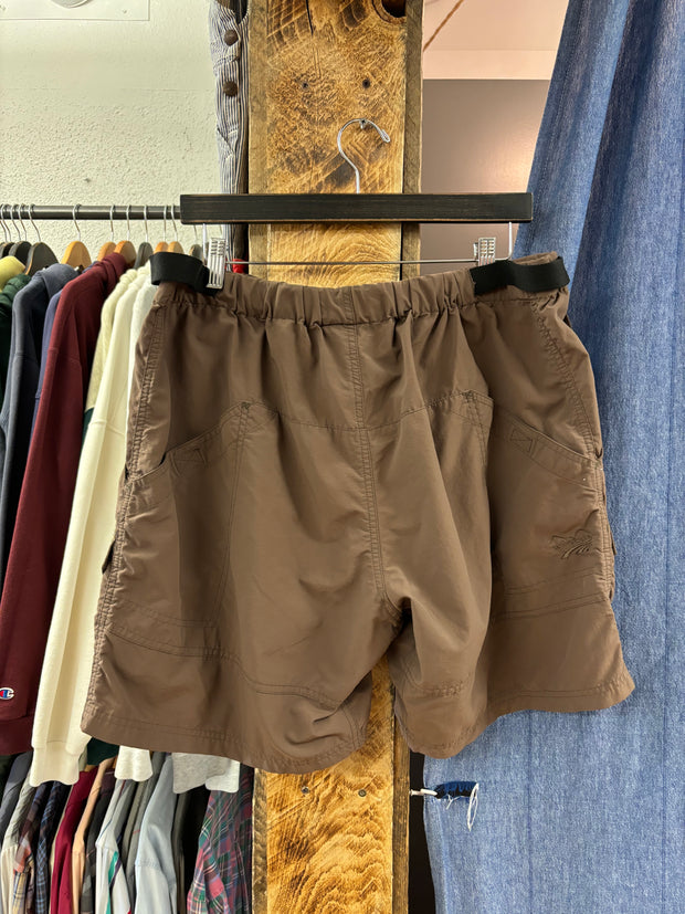Vintage Windriver Brown Light Nylon Shorts - 38