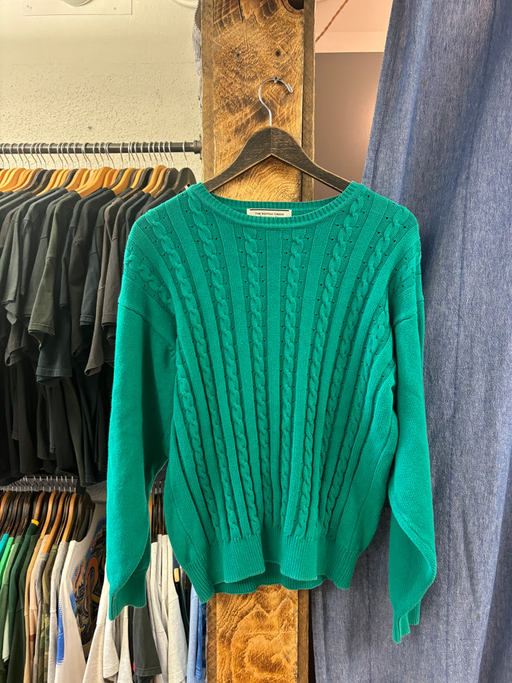 Vintage The Kettle Creek Green Knit Sweater - L (W)