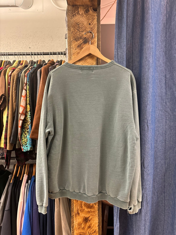 Vintage “Bobcaygeon” Washed Green Crewneck - XL