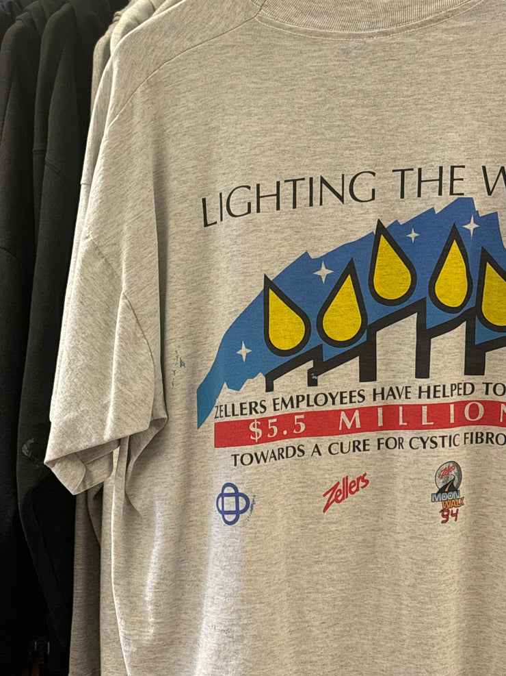 Vintage 1994 Step By Step Zellers Light Grey T-Shirt - XL