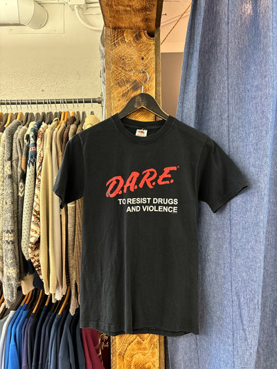 Vintage D.A.RE "To Resist Drugs And Violence" Black T-shirt - S