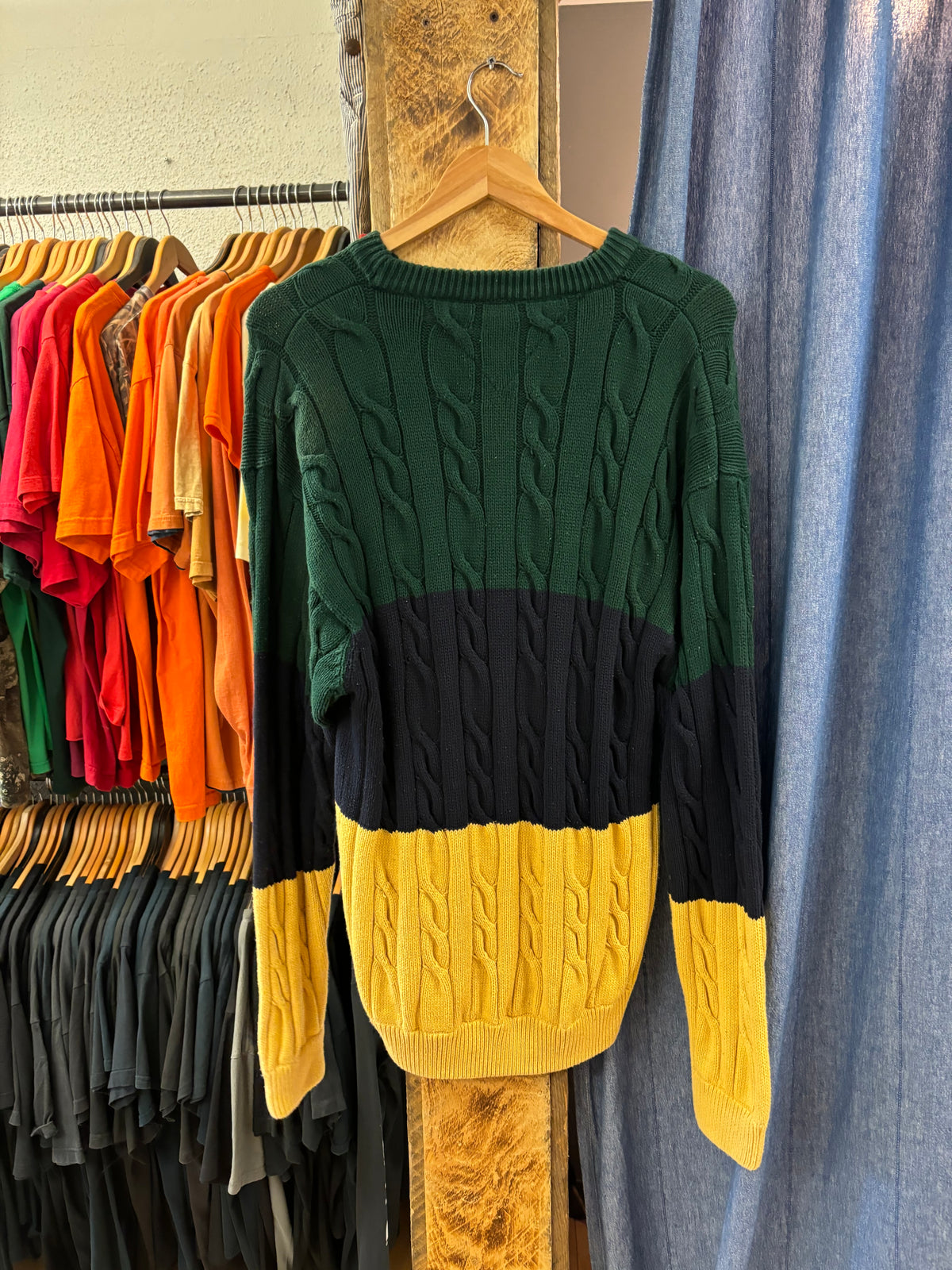 Vintage Tommy Hilfiger Striped Knit Sweater - L