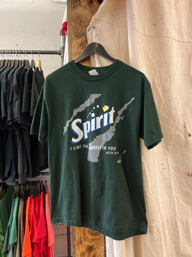 Vintage "I Like the Spirit In You" Green T-shirt - L