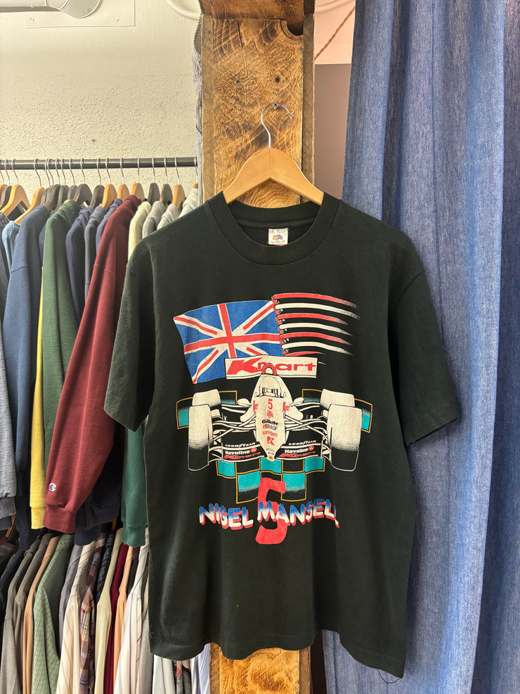 Vintage Racing "Nigel Mansell 5" Black T-Shirt - XL